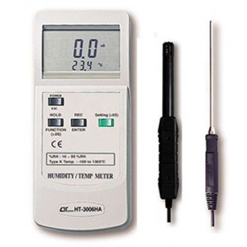 Máy đo nhiệt độ và độ ẩm môi trường LUTRON HT-3006HA