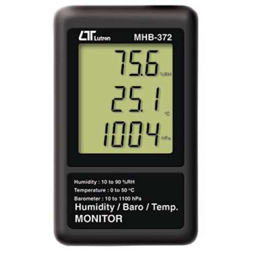 Thiết bị đo áp suất/ nhiệt độ/ độ ẩm LUTRON MHB-372