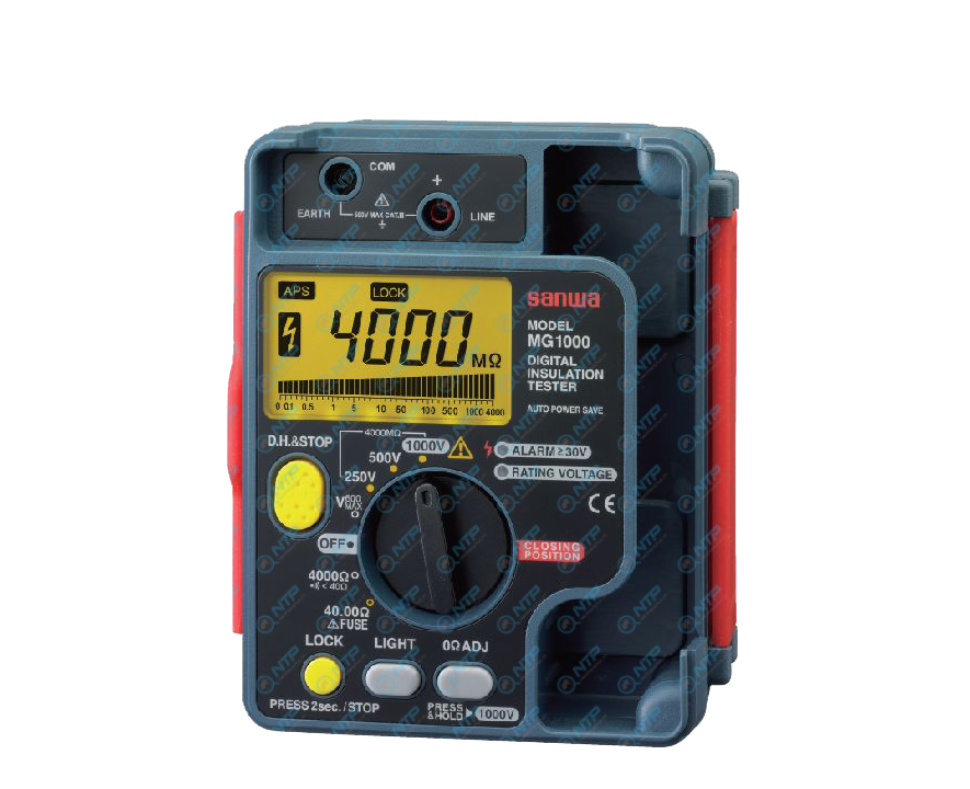 Thiết bị đo điện trở cách điện hiện số Sanwa MG1000