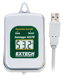 Máy ghi dữ liệu nhiệt độ và độ ẩm Extech 42275