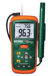 Máy đo nhiệt độ và độ ẩm tích hợp nhiệt kế hồng ngoại Extech RH101