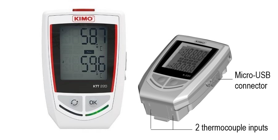  Datalogger ghi nhiệt độ Kimo KTT220