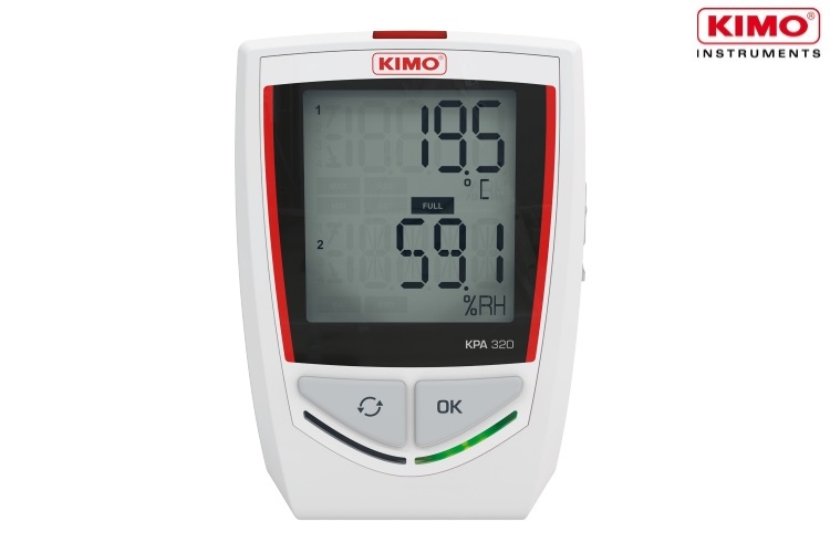 Datalogger ghi nhiệt độ, độ ẩm, áp suất khí quyển Kimo KPA320