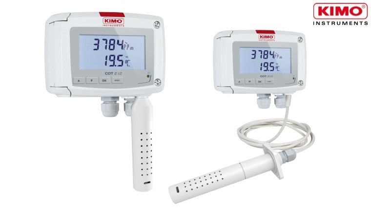 Transmitter đo khí CO2 và nhiệt độ Kimo COT212