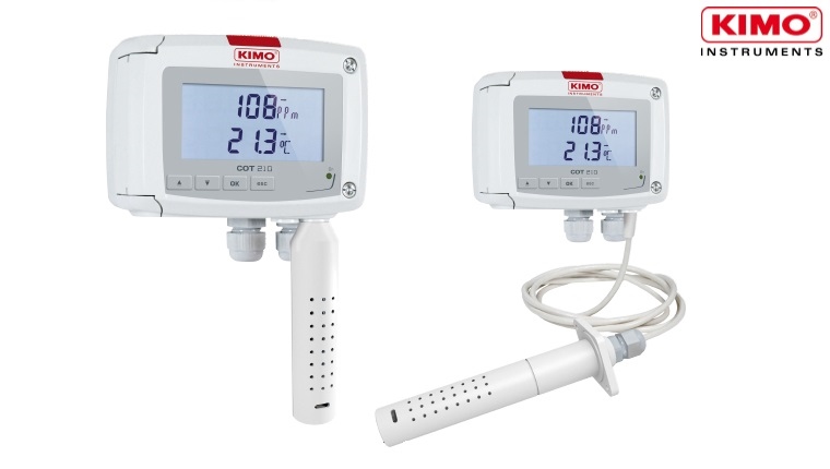 Transmitter đo khí CO và nhiệt độ Kimo COT210