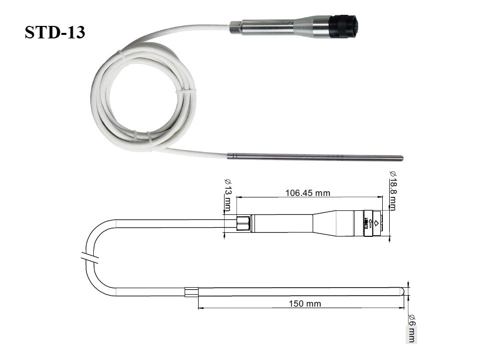 Đầu đo nhiệt độ PT100 Kimo STD-13