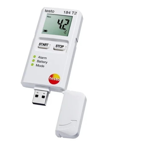 Bộ ghi dữ liệu nhiệt độ Testo 184 T2 (0572 1842, -35 ~ +70 °C, IP67)