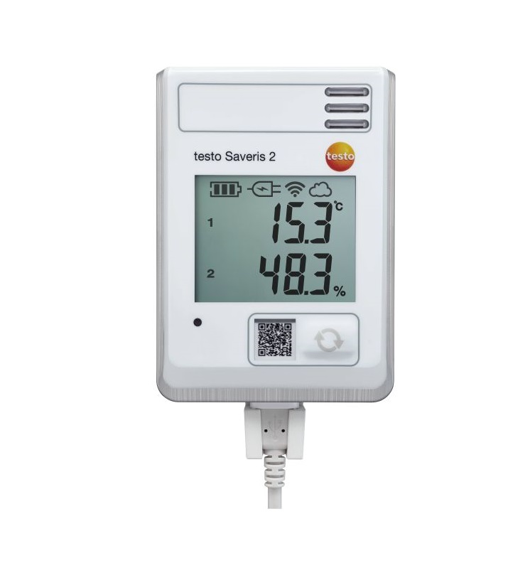 Bộ ghi dữ liệu nhiệt độ, độ ẩm testo Saveris 2-H1 (-30 ~ +50 °C; 100 %rH, IP30)