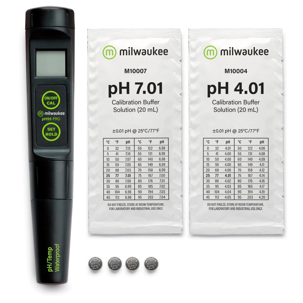 Bút đo pH, nhiệt độ Milwaukee pH55 Pro (-2.0 đến 16.0 pH, IP67)