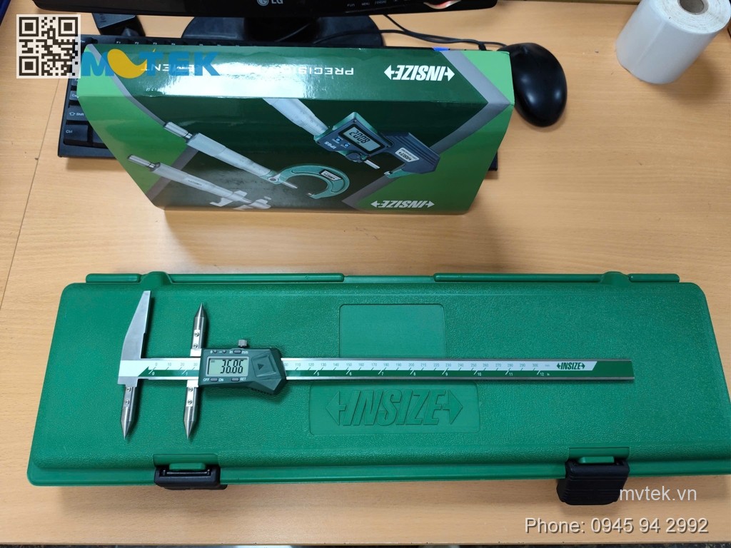 Thước đo khoảng cách lỗ/cạnh tới lỗ điện tử INSIZE 1525-300