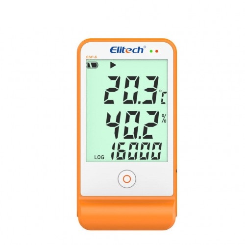Nhiệt ẩm kế tự ghi Elitech GSP-6 (-40 ℃～85 ℃, 10% ~ 99%)