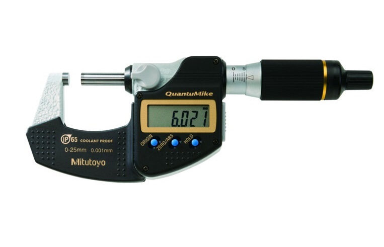 Panme đo ngoài điện tử chống nước Mitutoyo 293-140-30 (0-25mm/0.001mm, 2mm/vòng xoay)