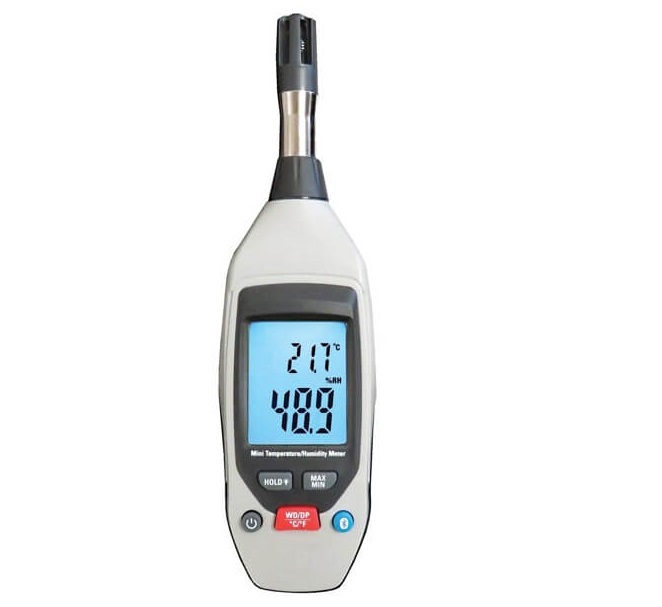 máy đo độ ẩm nhiệt độ bluetooth datalog 800019