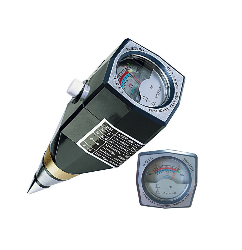 Máy đo pH và độ ẩm Đất Takemura DM15 (Nhật Bản)